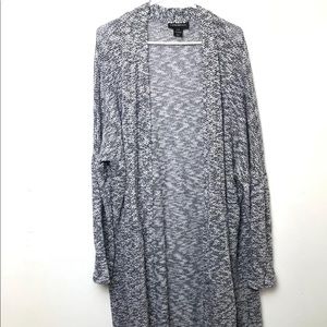 Grey longline cardigan